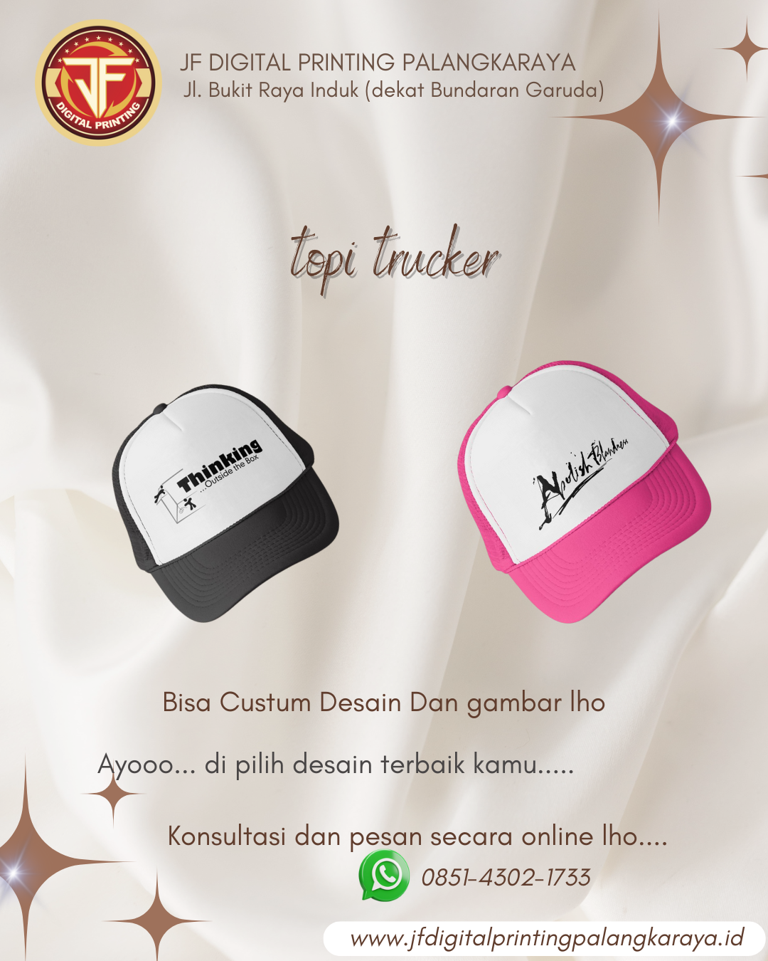 PALING MURAH Cetak Spanduk Palangkaraya Hubungi 0851-4302-1733