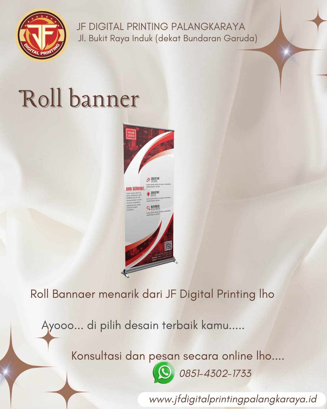 Cetak Spanduk Terdekat Jalan Cilik Riwut Palangkaraya | WA: 087748567736