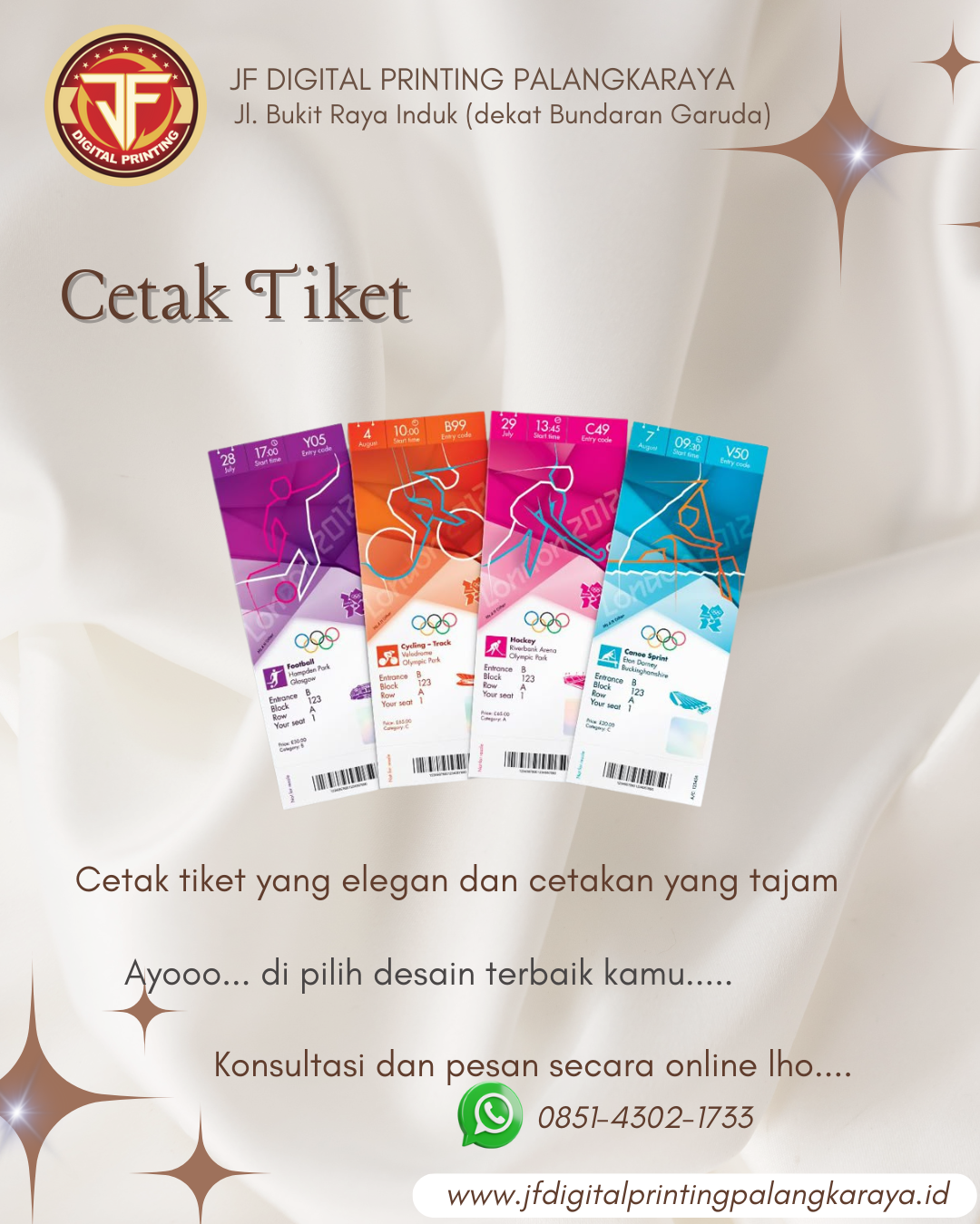 Percetakan Digital Printing Spanduk, Banner, Kalender, Brosur, Stiker, dan Sablon Murah di Palangkaraya