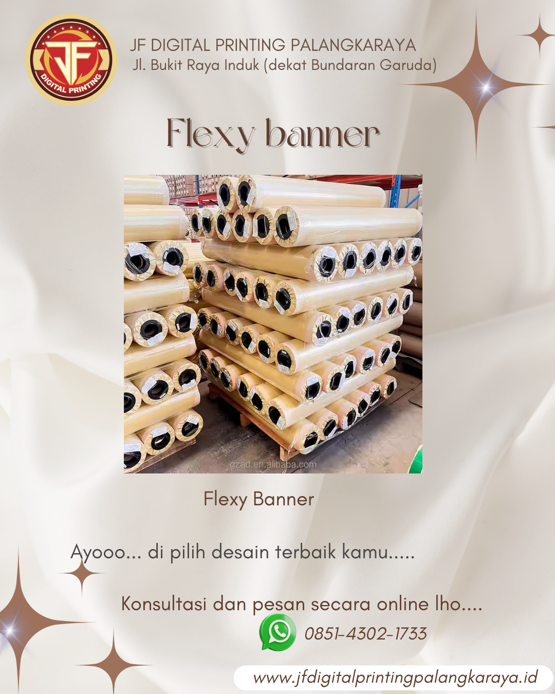 Cetak Spanduk Terdekat Jalan G Obos Palangkaraya | Cepat, Rapi, dan Berkualitas