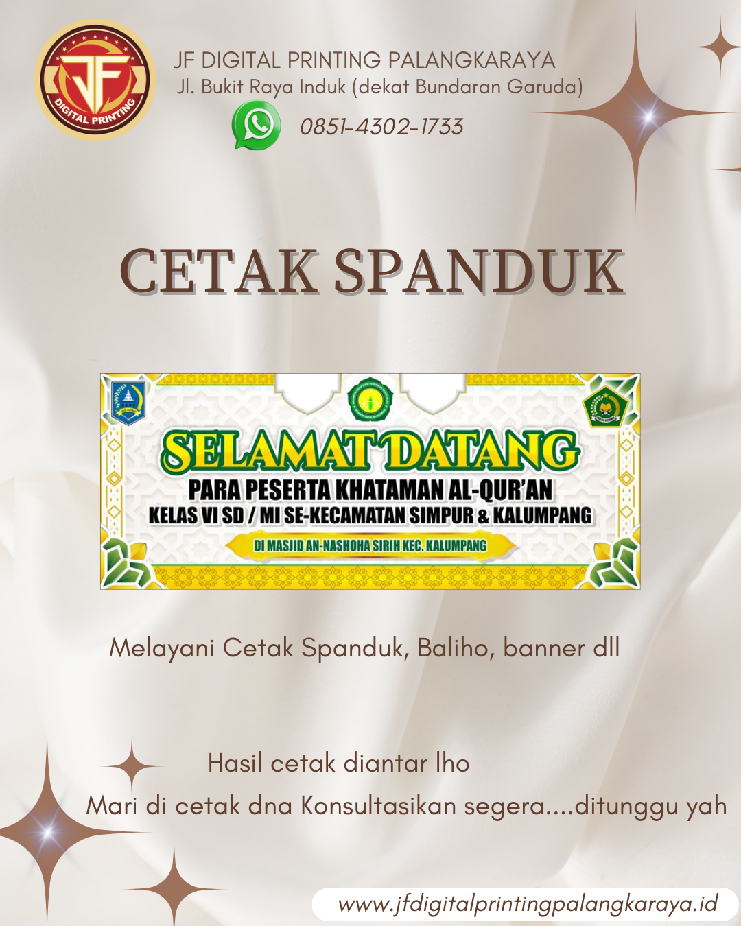Jasa Cetak Spanduk / Banner / Baliho Dengan Mesin Berkualitas dan Harga Terjangkau