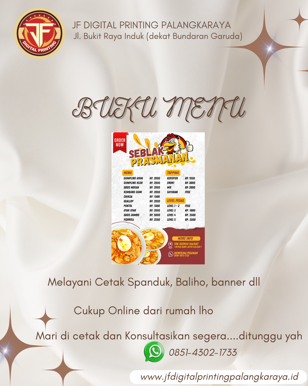 CETAK BANNER CEPAT dan MURAH Palangkaraya