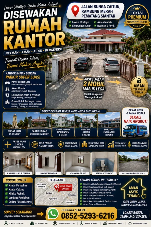 Rekomendasi Rumah Kontrakan Pematang Siantar Jalan Bunga Zaitun Terbaik