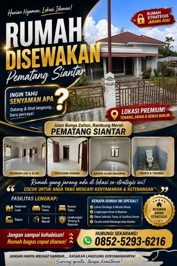 Rumah Kontrakan Pertahun di Siantar Paling Hemat